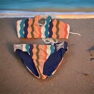 Red Carter Key hole bikini